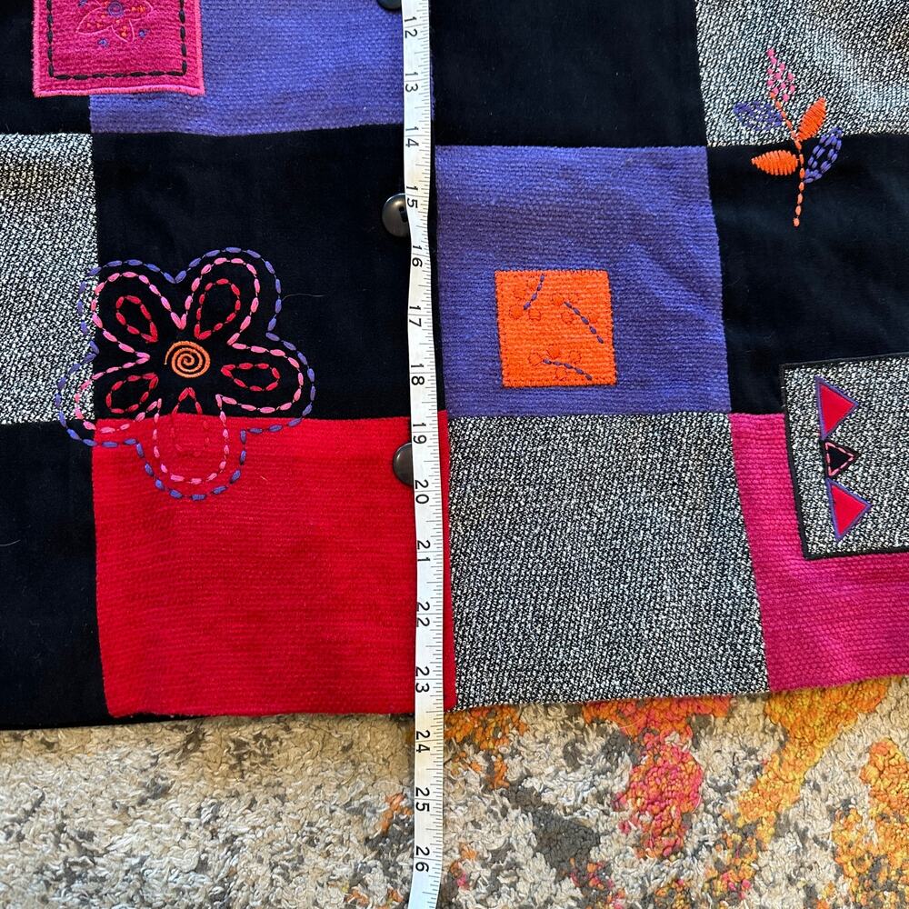 Vtg Koret Embroidered Patchwork Jacket Size M Ecl… - image 8